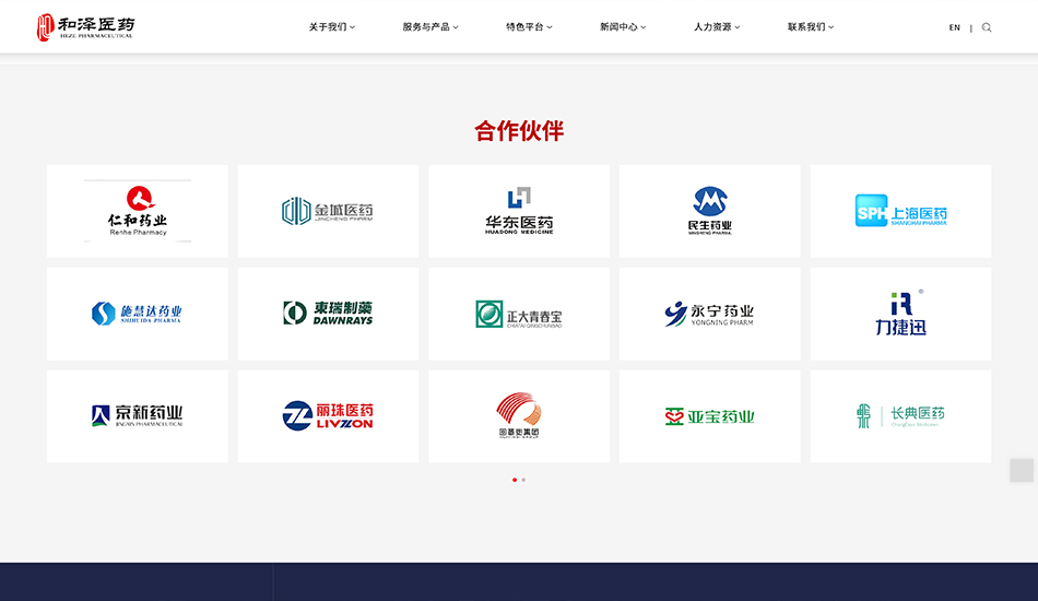 和泽医药_杭州网站建设案例作品_予尚网络